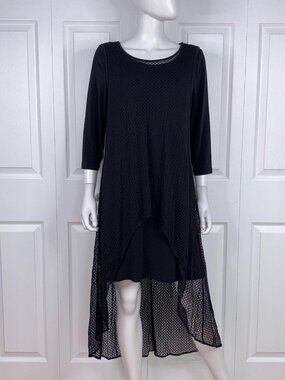 SIMON CHANG women's black dress XL